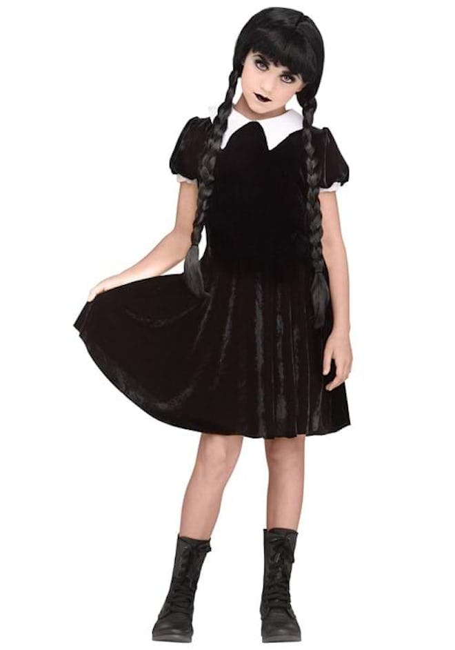 Wednesday Addams Halloween costume dress for kids