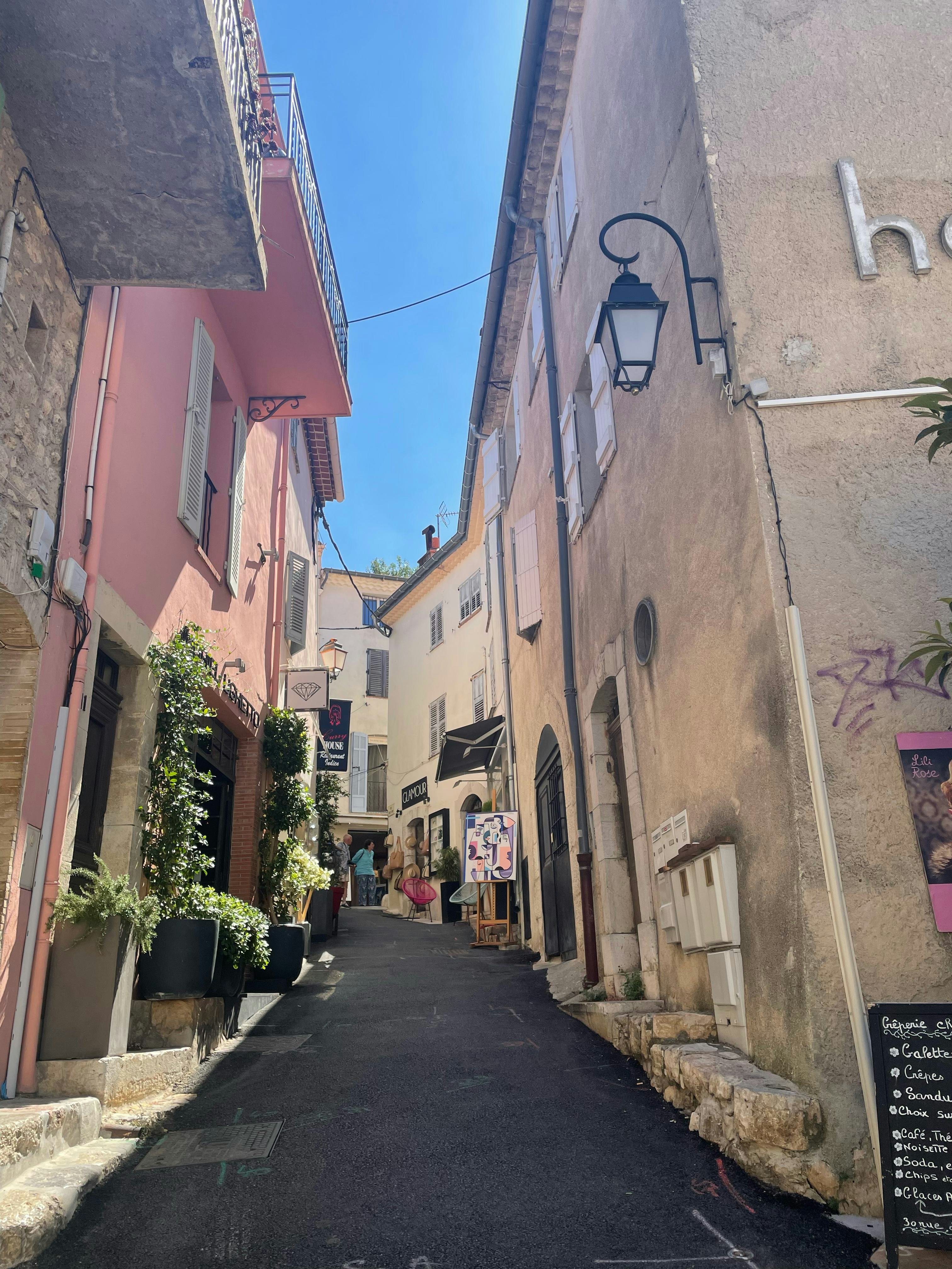 Visit the town of Mougins if you visit Cannes, France.