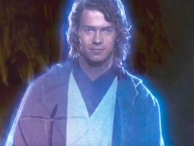 The Ghost of Anakin Skywalker in 'Return of the Jedi.'