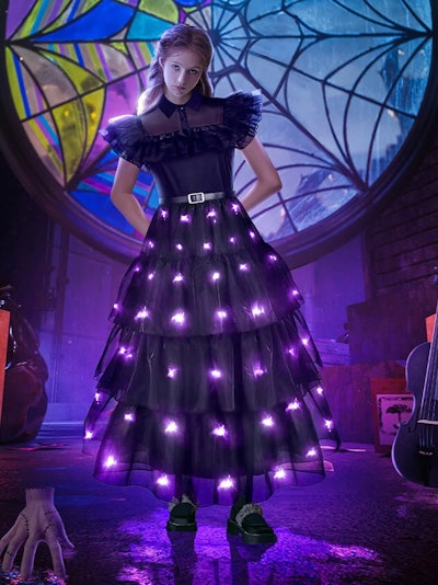 Wednesday Addams LED Party Costume Dress