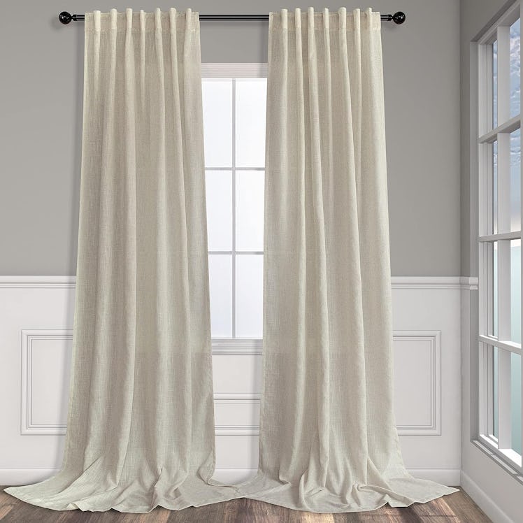 Pitalk Flax Linen Curtains