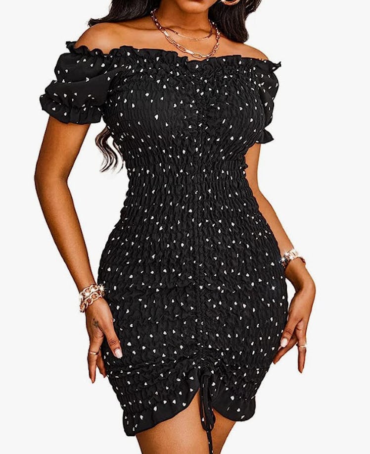 PRETTYGARDEN Summer Off Shoulder Bodycon Dress