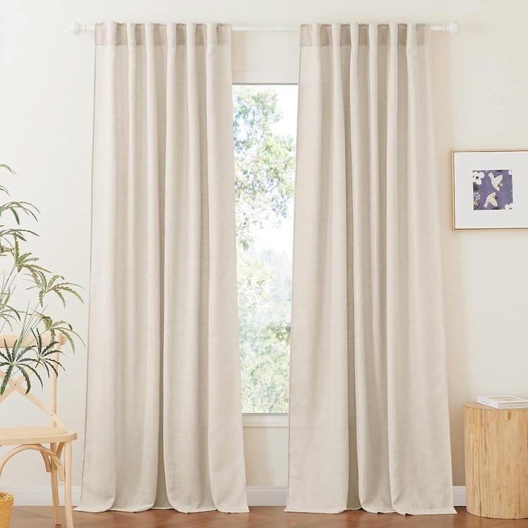 RYB HOME Semi Sheer Curtains