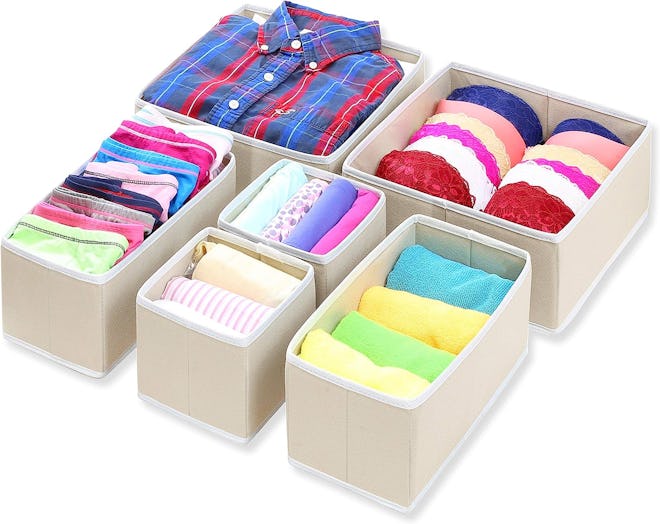 Simple Houseware Foldable Cloth Storage Box (Set of 6)