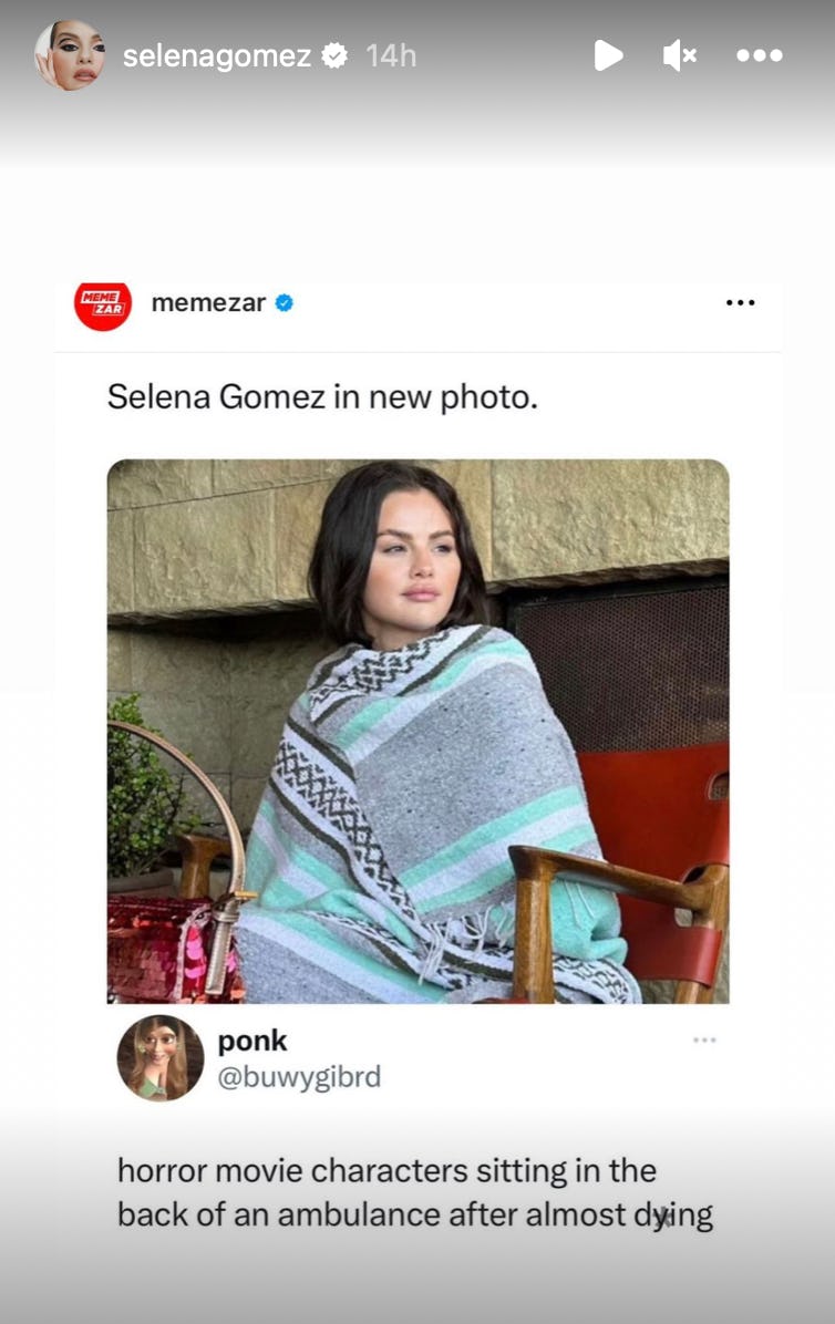 The Selena Gomez In A Blanket Meme Is Going Viral On Twitter