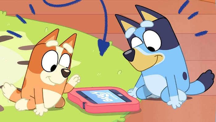 The 'Bluey' Let's Play app is available to download for free. 