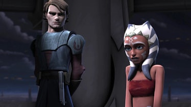 Anakin and Ahsoka in 'The Clone Wars'
