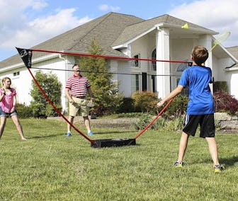 Zume Games Portable Badminton Set with Freestanding Base
