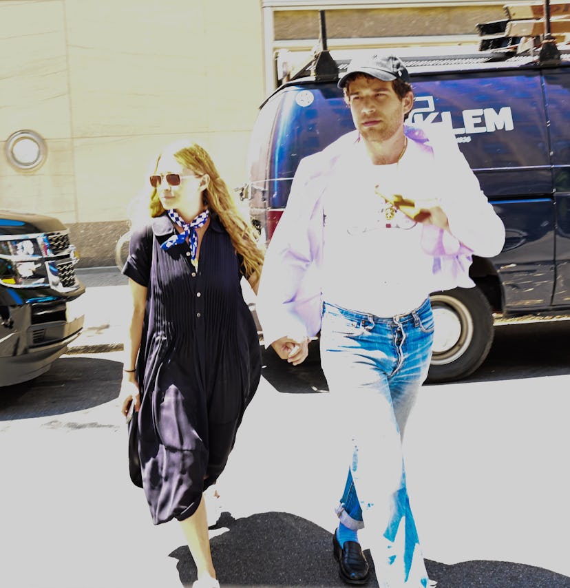 Ashley Olsen and Louis Eisner seen on the streets of Manhattan on July 1, 2019 in New York City.