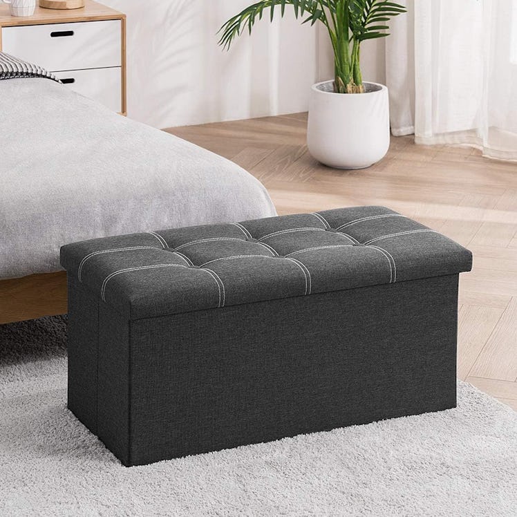 Youdesure Folding Storage Ottoman Bench