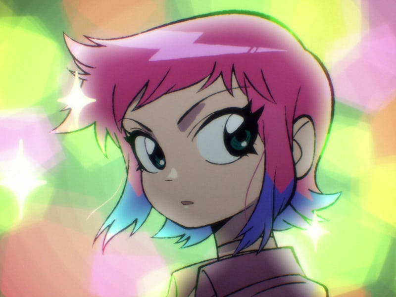 Mary Elizabeth Winstead as Ramona Flowers in Scott Pilgrim Takes Off