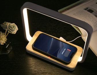 blonbar Bedside Lamp With Qi Wireless Charger