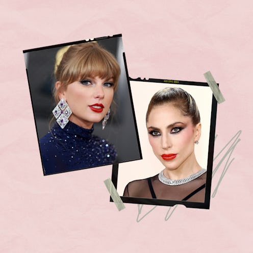 Taylor Swift and Lady Gaga on the red carpet.