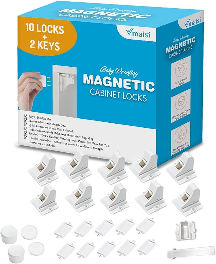 Vmaisi Adhesive Magnetic Locks (10-Pack)