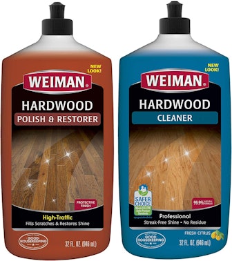 Weiman Hardwood Floor Cleaner & Polish Restorer Combo (2 Pack)