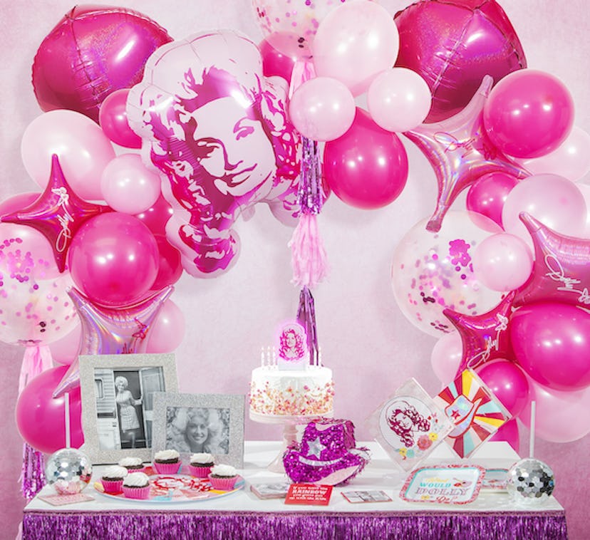 Dolly Parton Pink Balloon Arch
