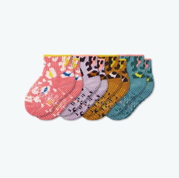 Toddler Wild Wear Gripper Calf Sock (4-Pack)