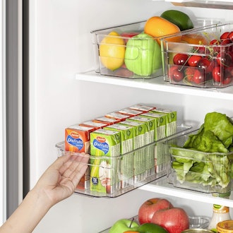 HOOJO Refrigerator Organizer Bins (Set Of 8)