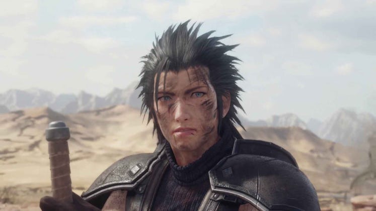 Final Fantasy 7 Remake Zack Fair surviving the attack from Shinra