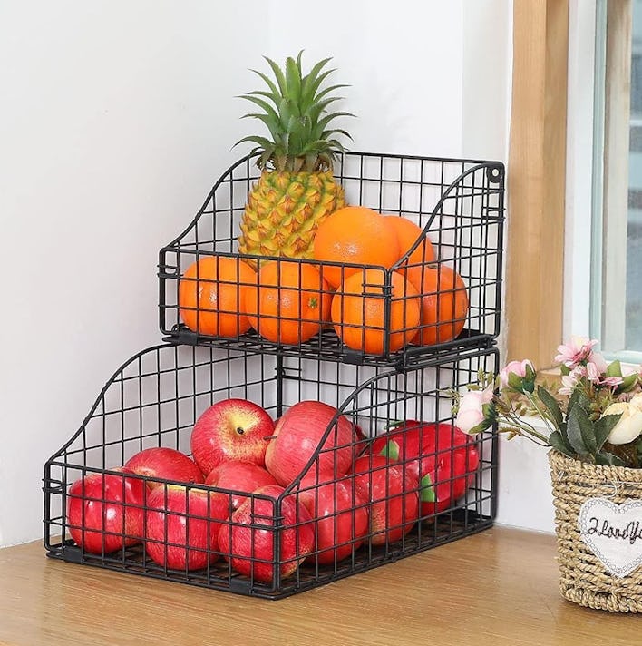 X-cosrack Stackable Wire Baskets (2-Pack)