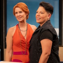 miranda hobbes and che diaz on and just like that
