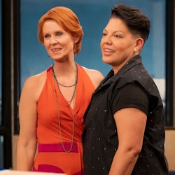 miranda hobbes and che diaz on and just like that
