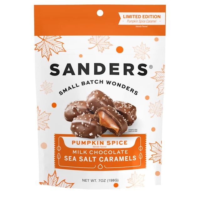 milk chocolate pumpkin spice sea salt caramels