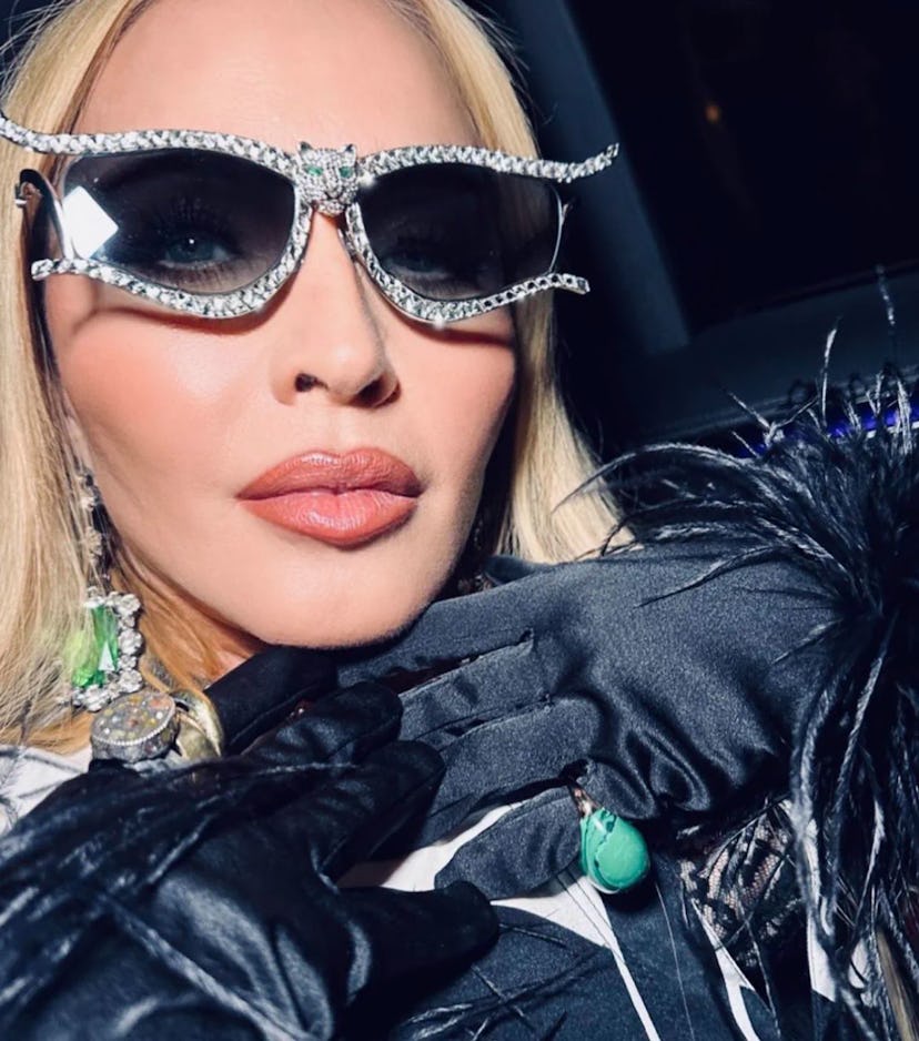 Madonna posts a selfie on Instagram to celebrate her 65th birthday.