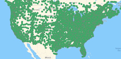 An interactive map of all of the EV charging stations across the United States. Data collected by th...