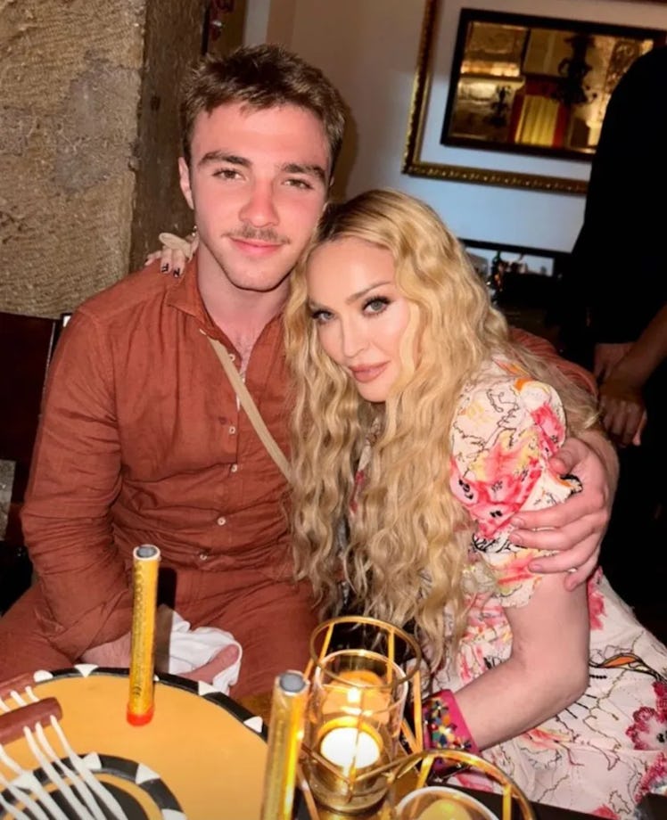 Madonna celebrates her son Rocco Ritchie's 23rd birthday in a photo posted to her Instagram.