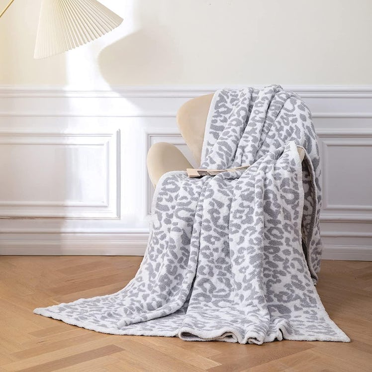 MH MYLUNE HOME Ultra Soft Leopard Blanket