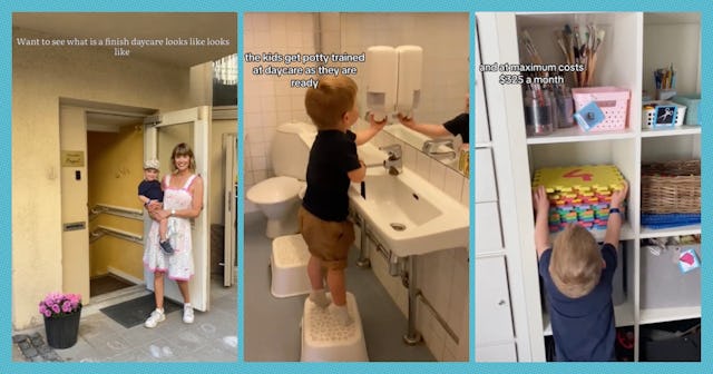 A Finnish mom on TikTok, Annabella Daily, shared details about what Finnish daycare is like versus A...
