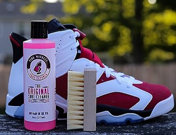 Pink Miracle Shoe Cleaner Kit Bottle Fabric Cleaner for Leather, Whites, and Nubuck Sneakers (4 Oz)