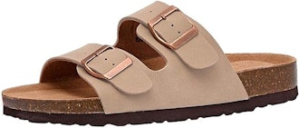 CUSHIONAIRE Lane Cork Footbed Sandal With + Comfort