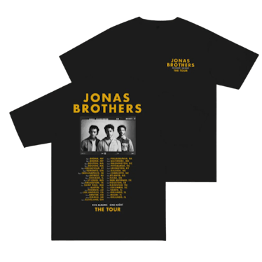 You can shop for the Jonas Brothers' Tour merch online instead of at the show.