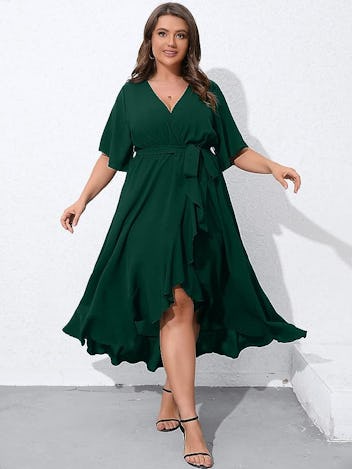 SCOMCHIC V-Neck Dress