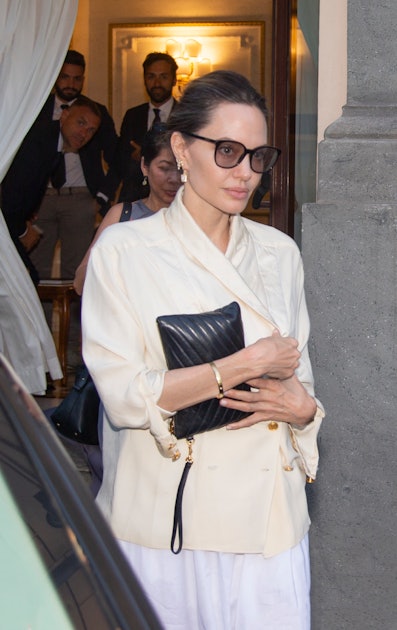Angelina Jolie's Cut-Out Maxi Dress Is the Ultimate Transition Piece
