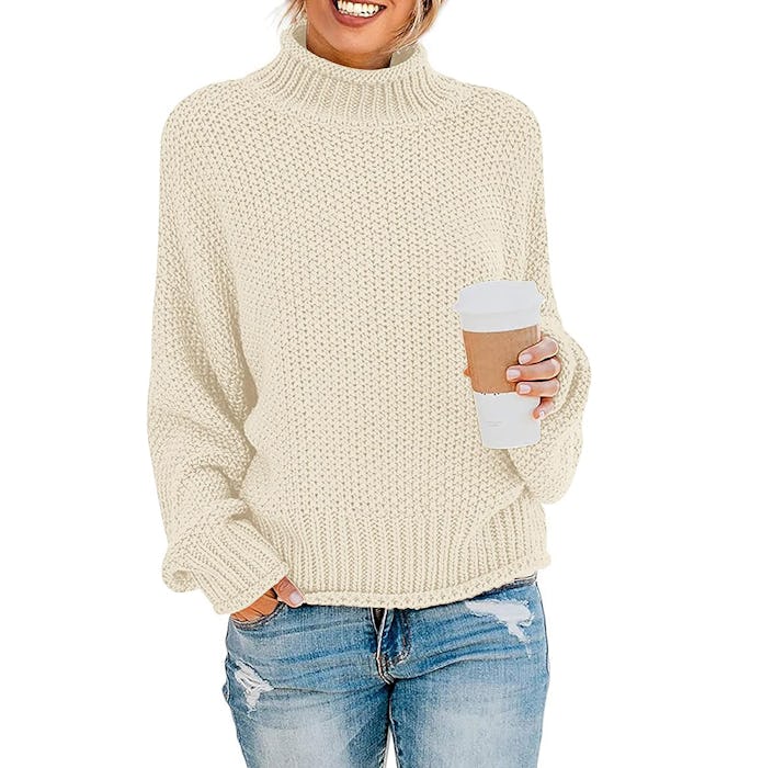 ZESICA Chunky Knit Turtleneck