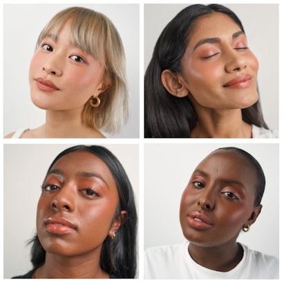 Mango People makeup models of different skin tones
