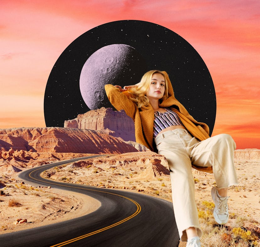 Young woman posing for your September 2023 monthly horoscope for every zodiac sign.