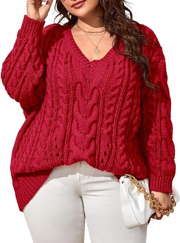 Dyexces Cable Knit Sweater