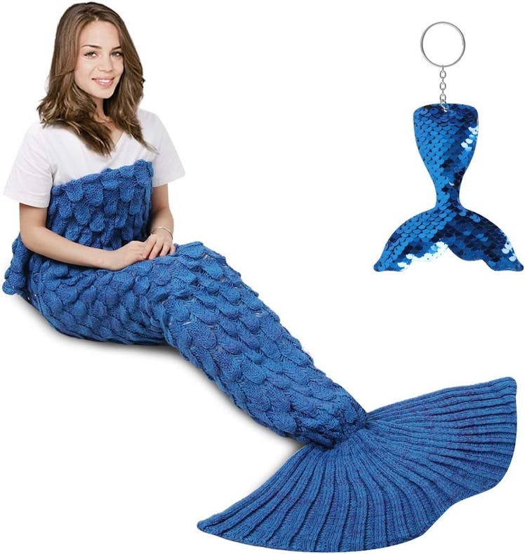 AmyHomie Mermaid Tail Blanket