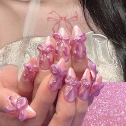 bow nail art trend 