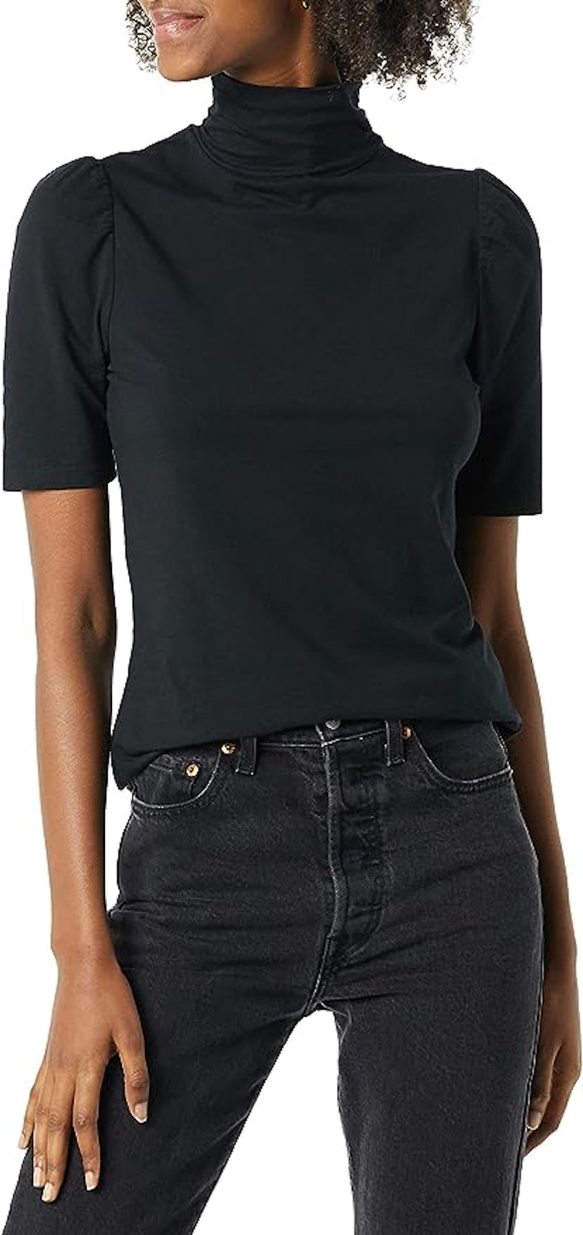 Amazon Essentials Puff Sleeve Turtleneck