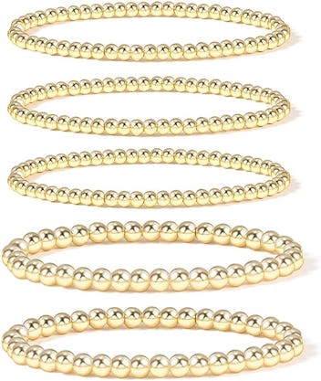 badu Gold Bead Bracelet