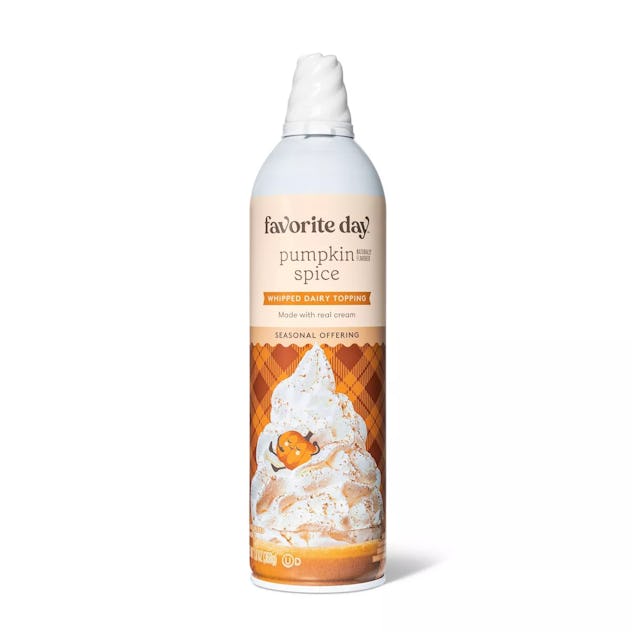 pumpkin spice whipped cream