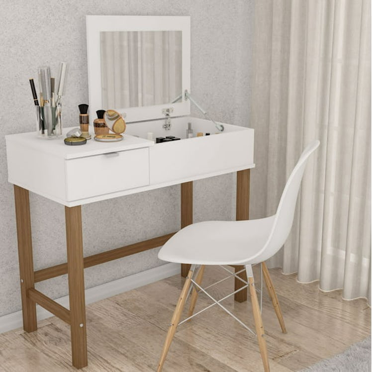 Modern Pull Top Vanity Desk