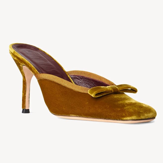 Karine Heel Avocado Velvet