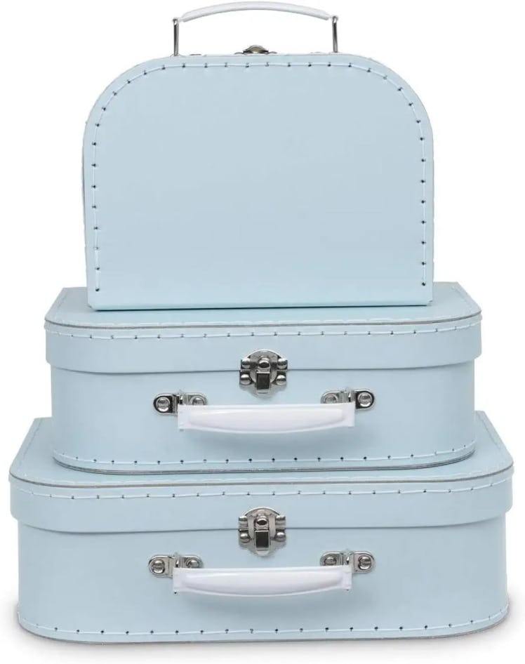 Jewelkeeper Paperboard Vintage Suitcase