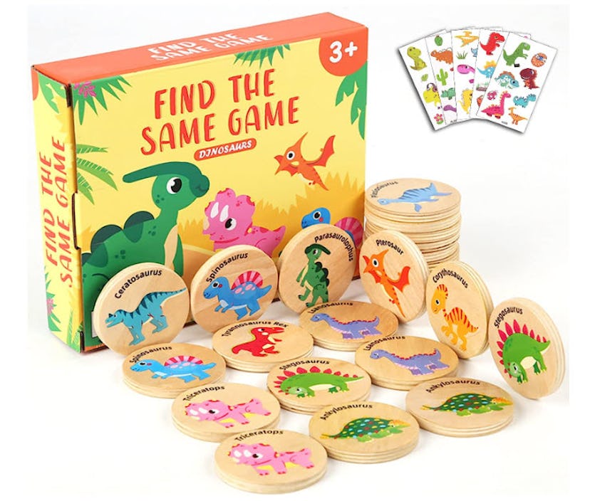 Protado Wooden Match Memory Game for Kids